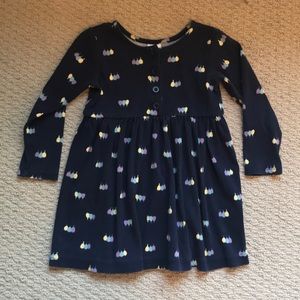 Hanna Andersson long sleeve dress size 100 (4T)